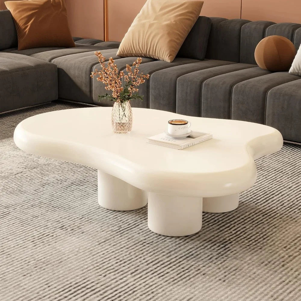 Cloud Wave Coffee Table - Unique Wavy Design, Modern Aesthetic