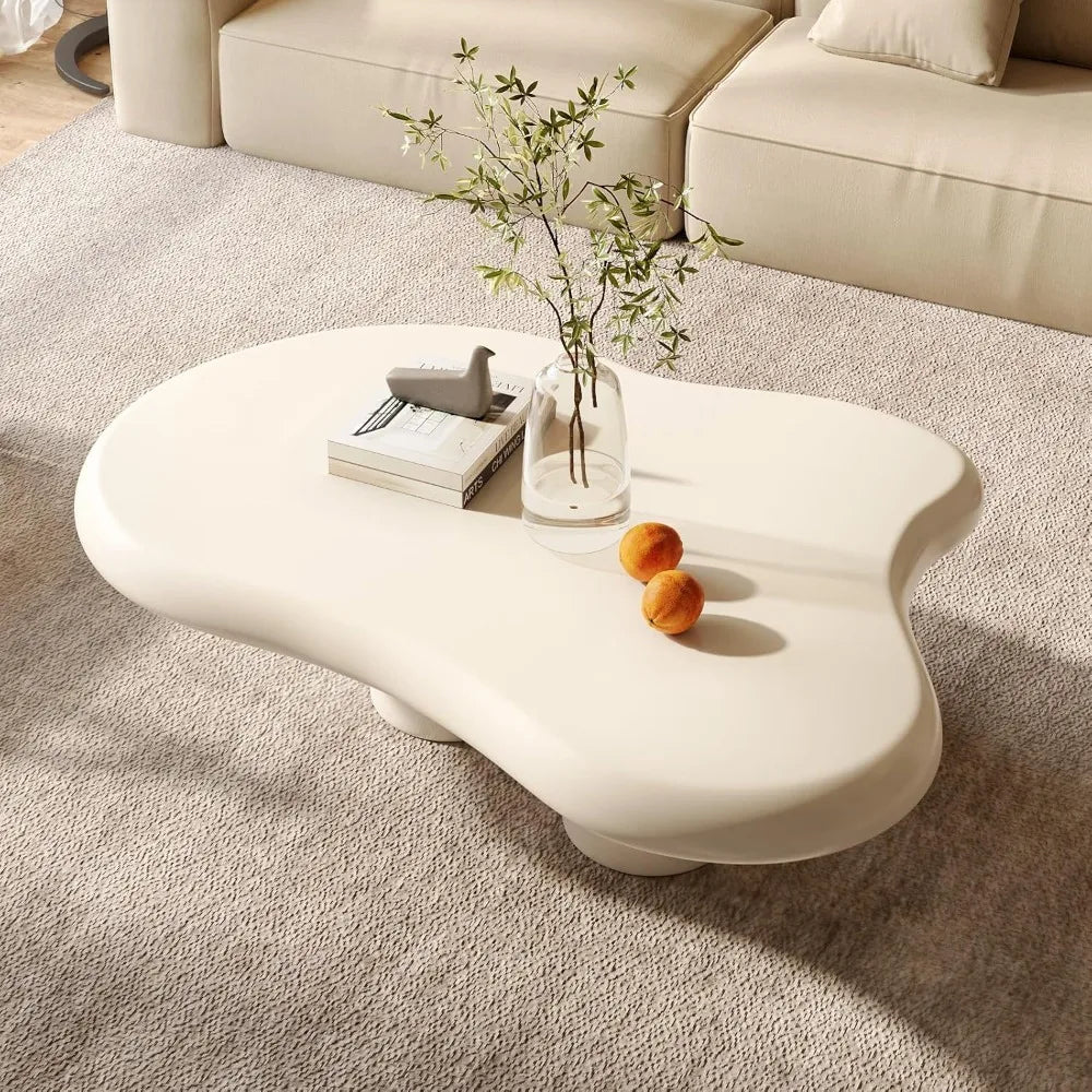 Cloud Wave Coffee Table - Unique Wavy Design, Modern Aesthetic