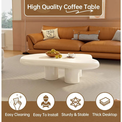 Cloud Wave Coffee Table - Unique Wavy Design, Modern Aesthetic