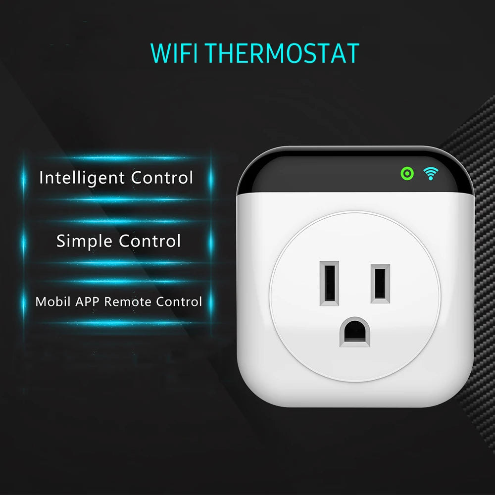 Smart WiFi Thermostat Plug - App & Voice Controlled Energy Saver